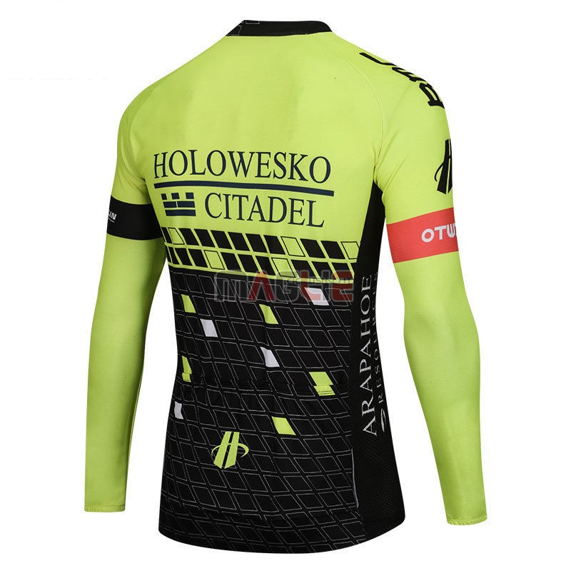 Maglia Holowesko Citadel Manica Lunga 2018 Verde e Nero